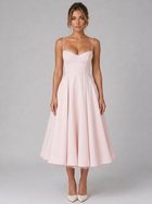 Corset Full Skirt Midi Dress Cocktail Women