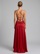 Strappy Thigh Split Asymmetric Maxi Dress Evening Women