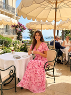 Floral Chiffon Feel Maxi Dress Summer Women