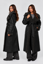 Odessa | Leather Shearling Trench Coat