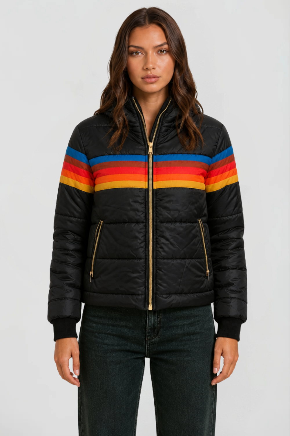 Dahlia | Hooded Retro Puffer Coat