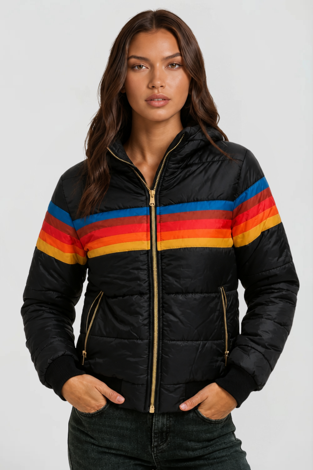 Dahlia | Hooded Retro Puffer Coat