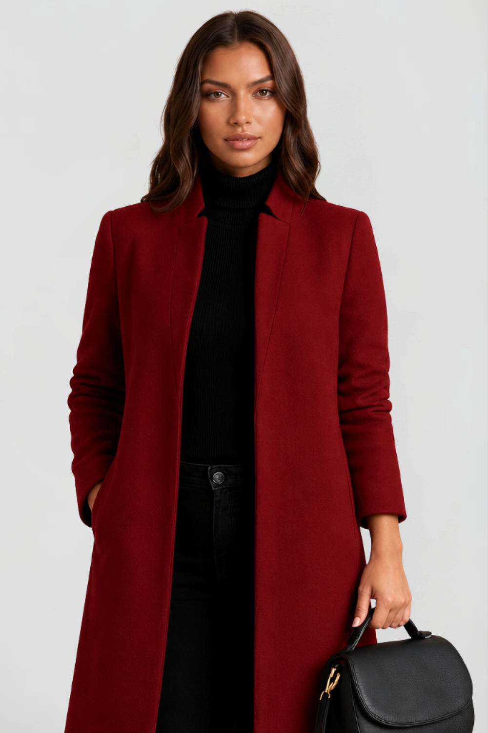 Celeste | Tailored Longline Wool Coat