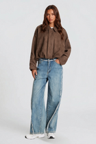 Ottilie | Oversized Suede Jacket