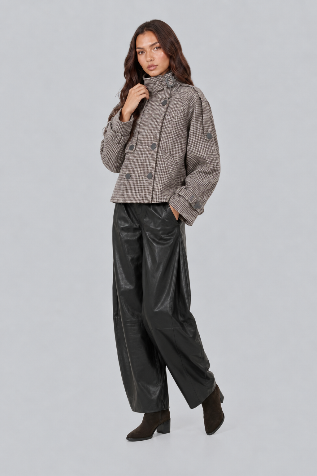 Wren | Cropped Jacket with Buckle Detail
