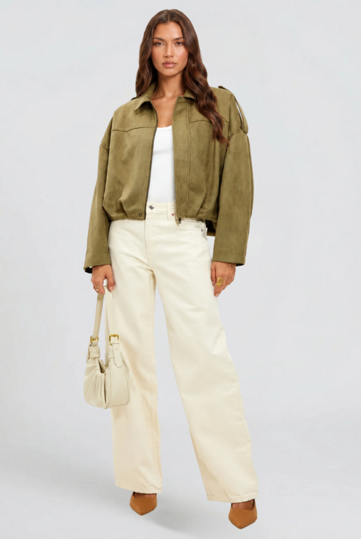 Ottilie | Oversized Suede Jacket