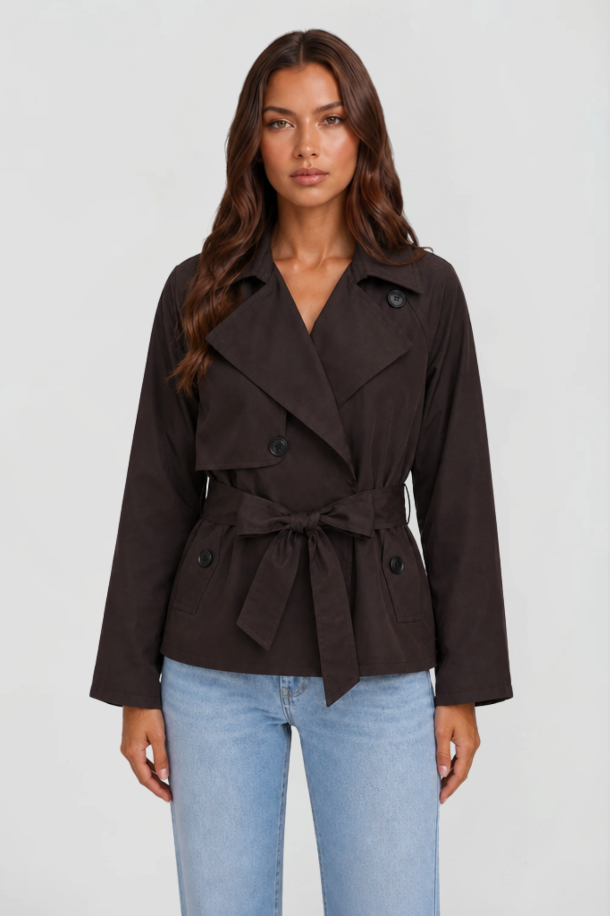 Isolde | Cropped Belted Short Jacket