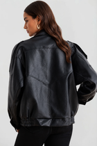 Simone | Oversized Leather Jacket