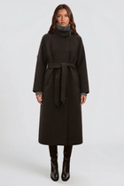 Cecily | Belted Longline Wool Coat