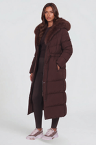 Liora | Longline Fur Hooded Coat