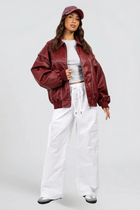 Marlowe | Oversized Leather Jacket