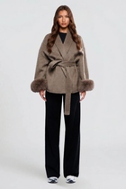 Lucille | Relaxed Belted Wool Coat