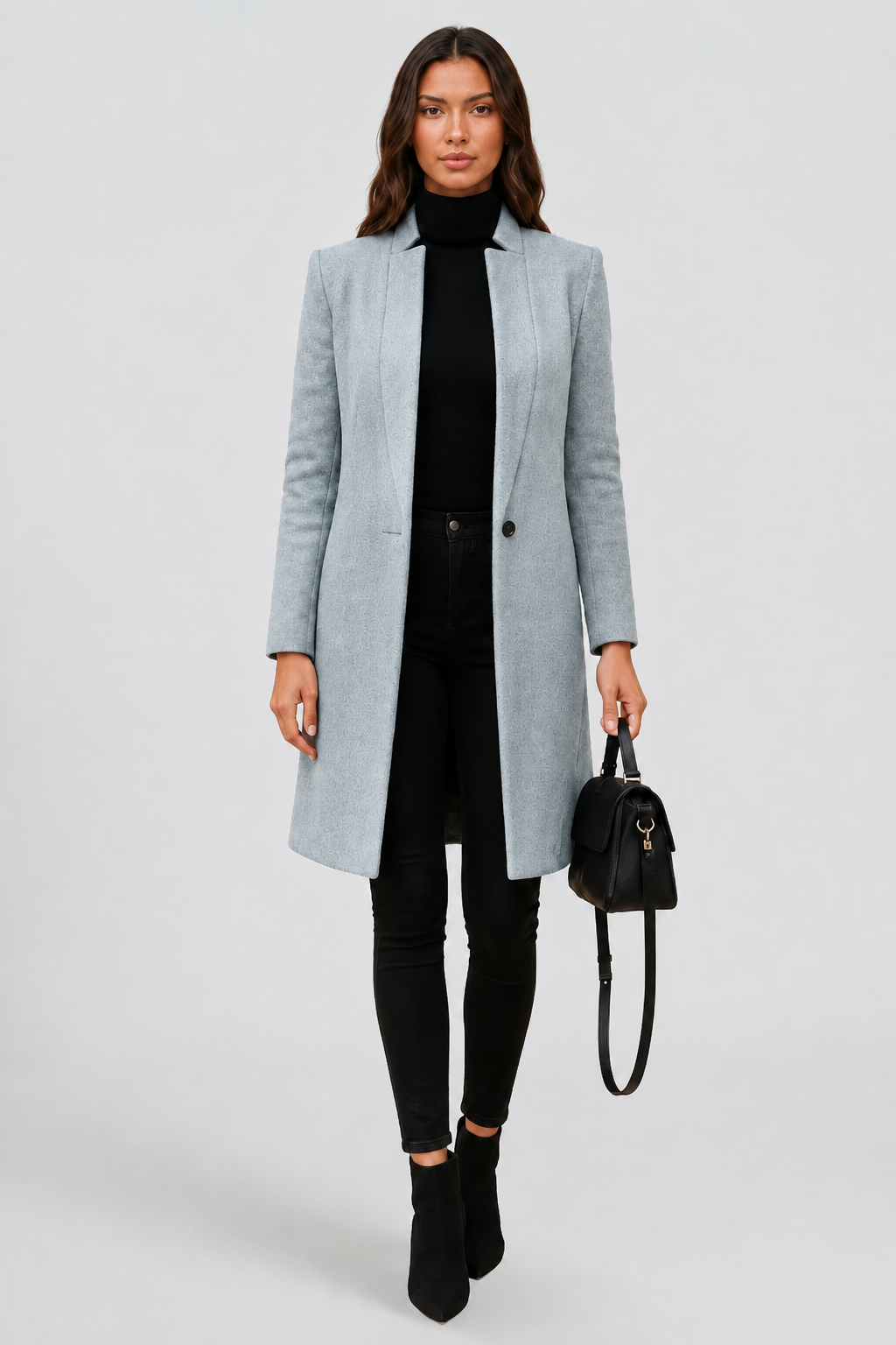 Celeste | Tailored Longline Wool Coat