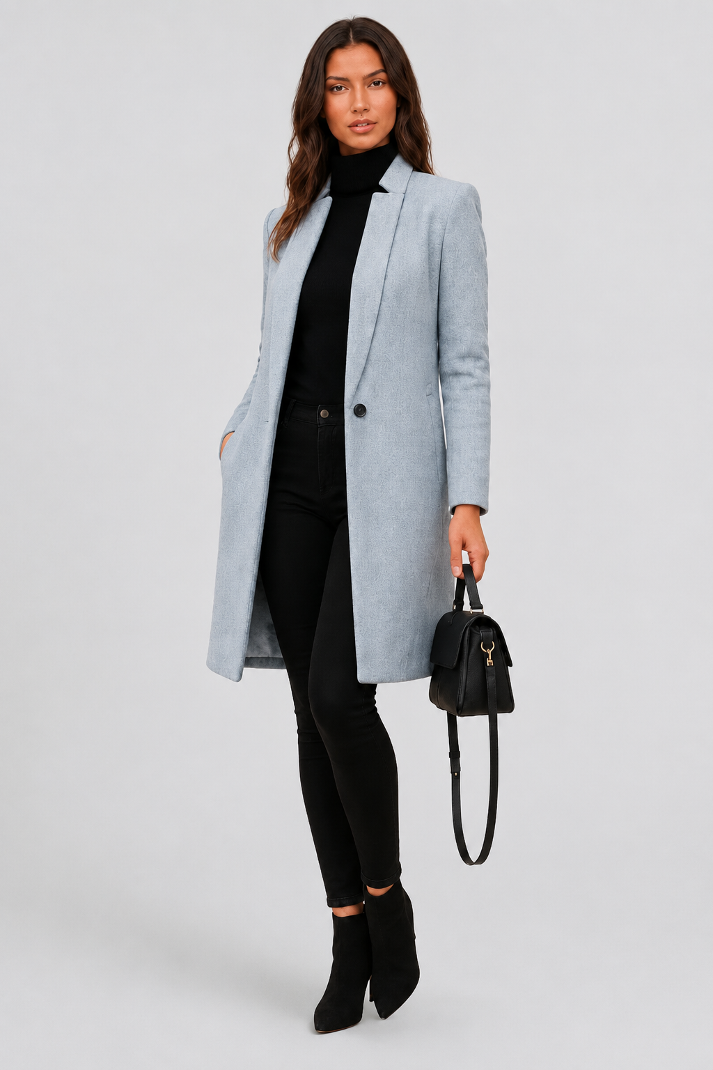 Celeste | Tailored Longline Wool Coat