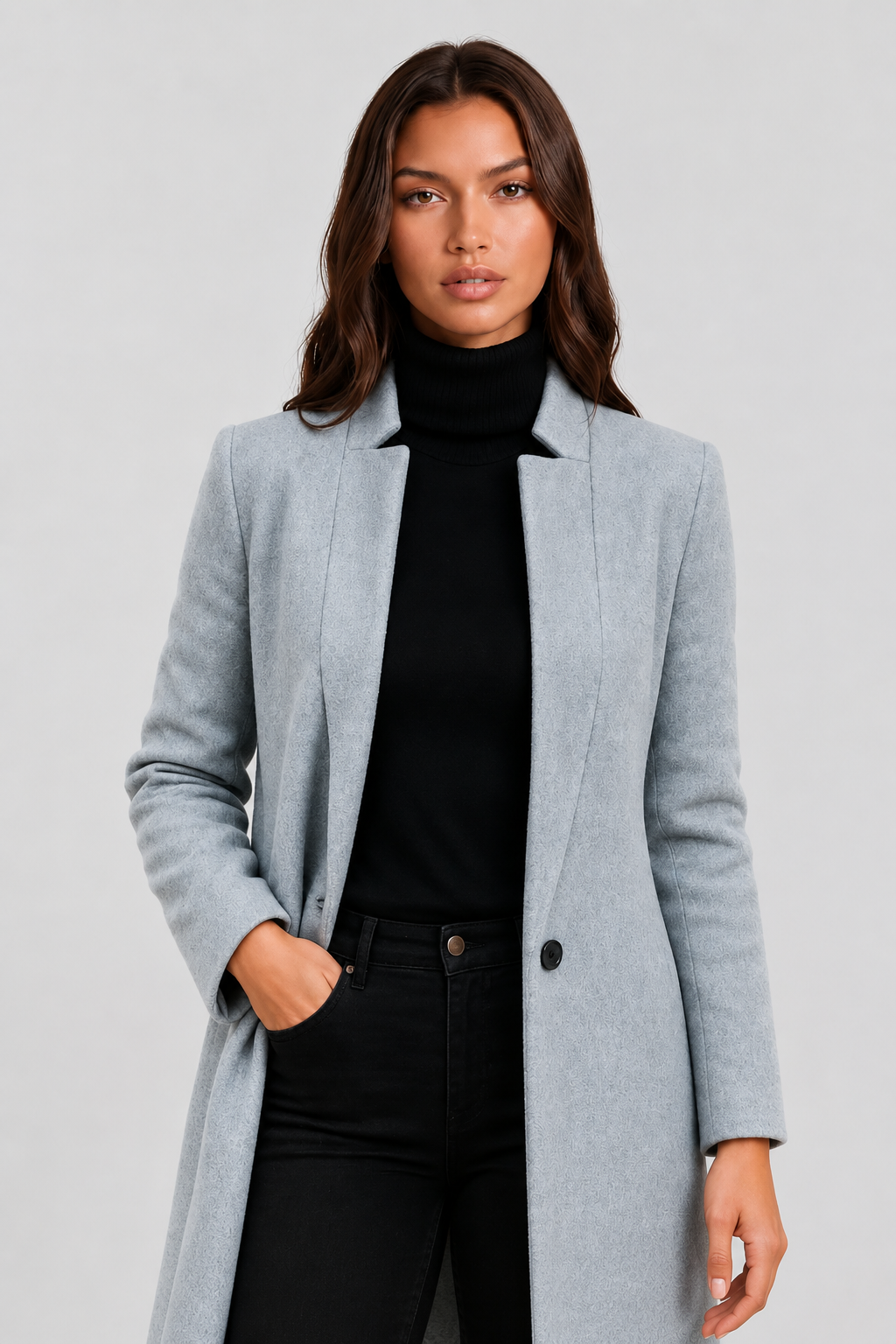 Celeste | Tailored Longline Wool Coat