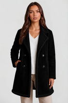 Maribel | Suede Shearling Longline Coat