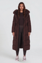 Liora | Longline Fur Hooded Coat