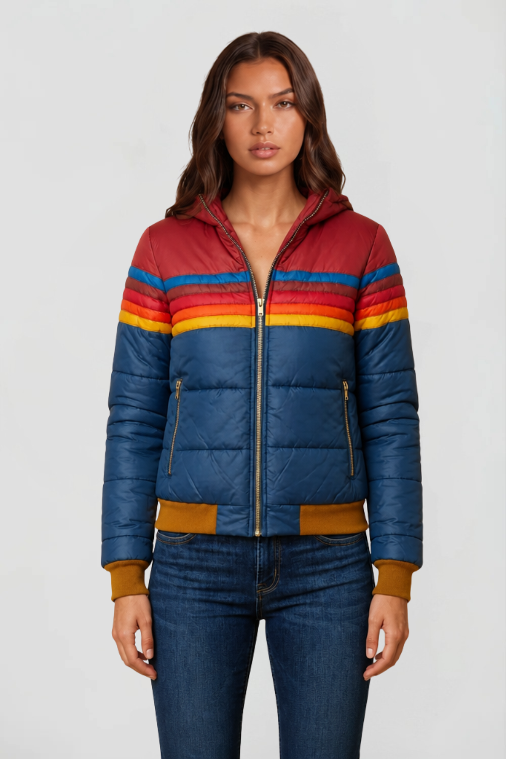 Dahlia | Hooded Retro Puffer Coat