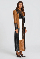 Sienna | Longline Belted Leather Coat