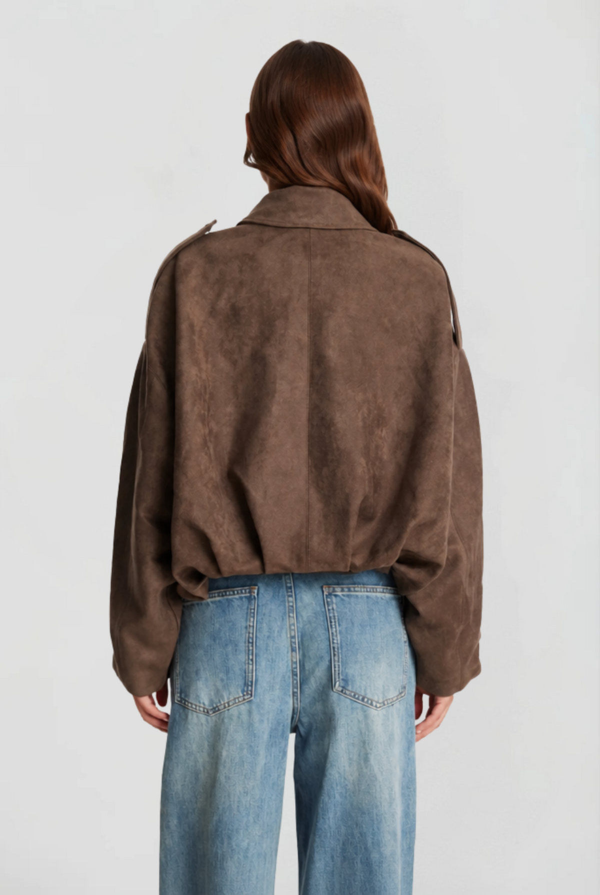 Ottilie | Oversized Suede Jacket