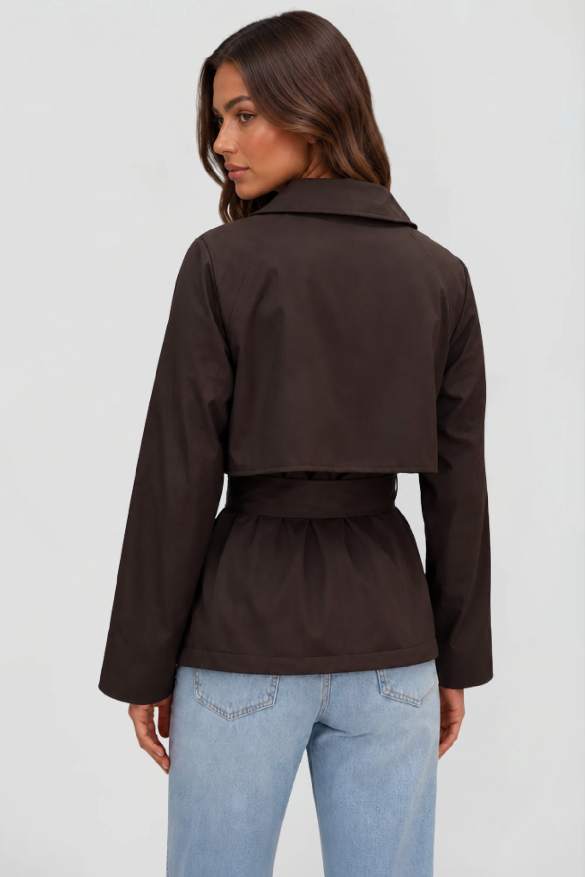 Isolde | Cropped Belted Short Jacket