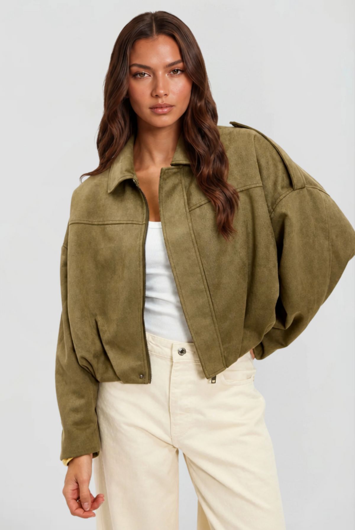 Ottilie | Oversized Suede Jacket