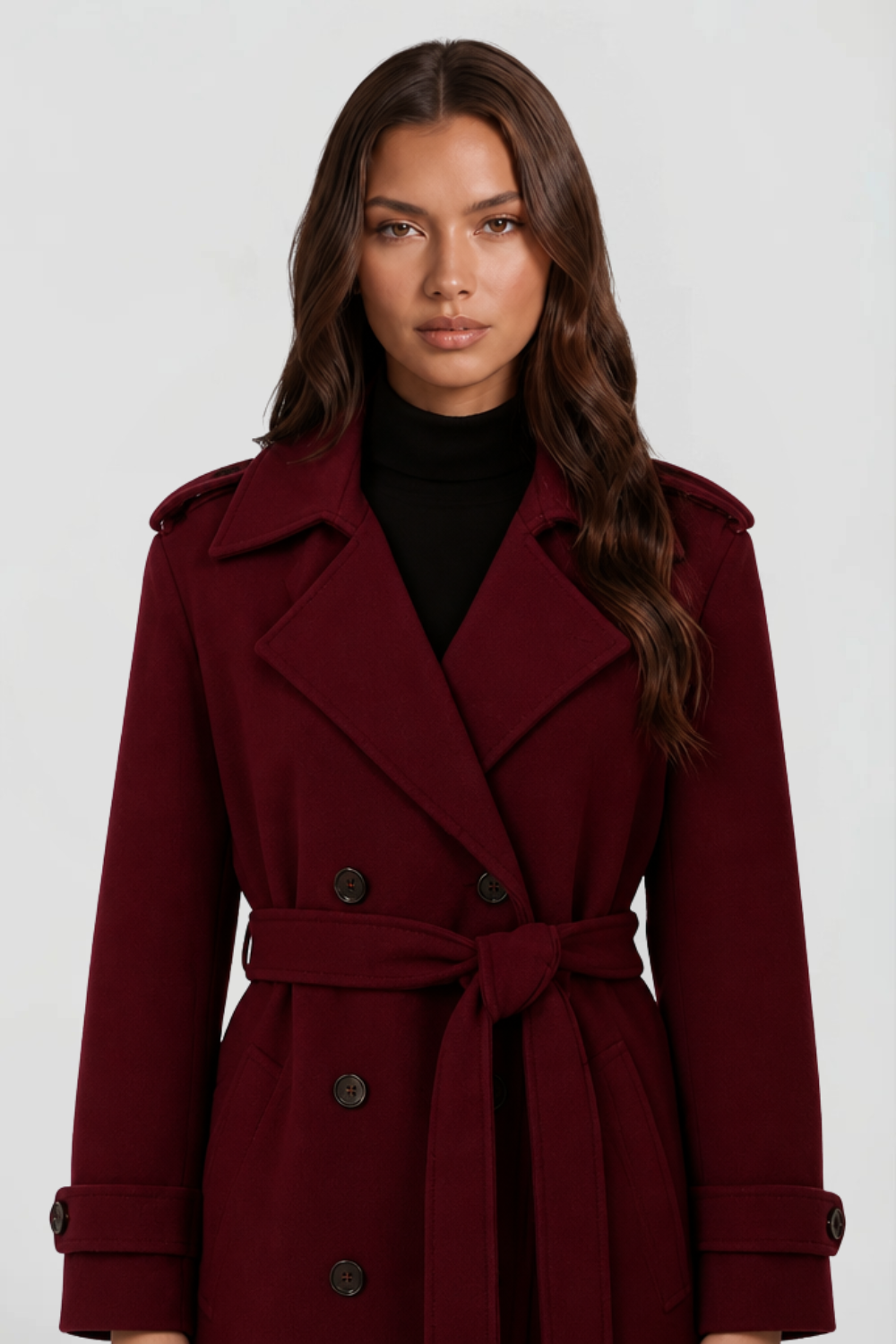 Florence | Long Tailored Wool Trench Coat