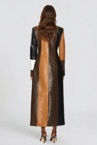 Sienna | Longline Belted Leather Coat