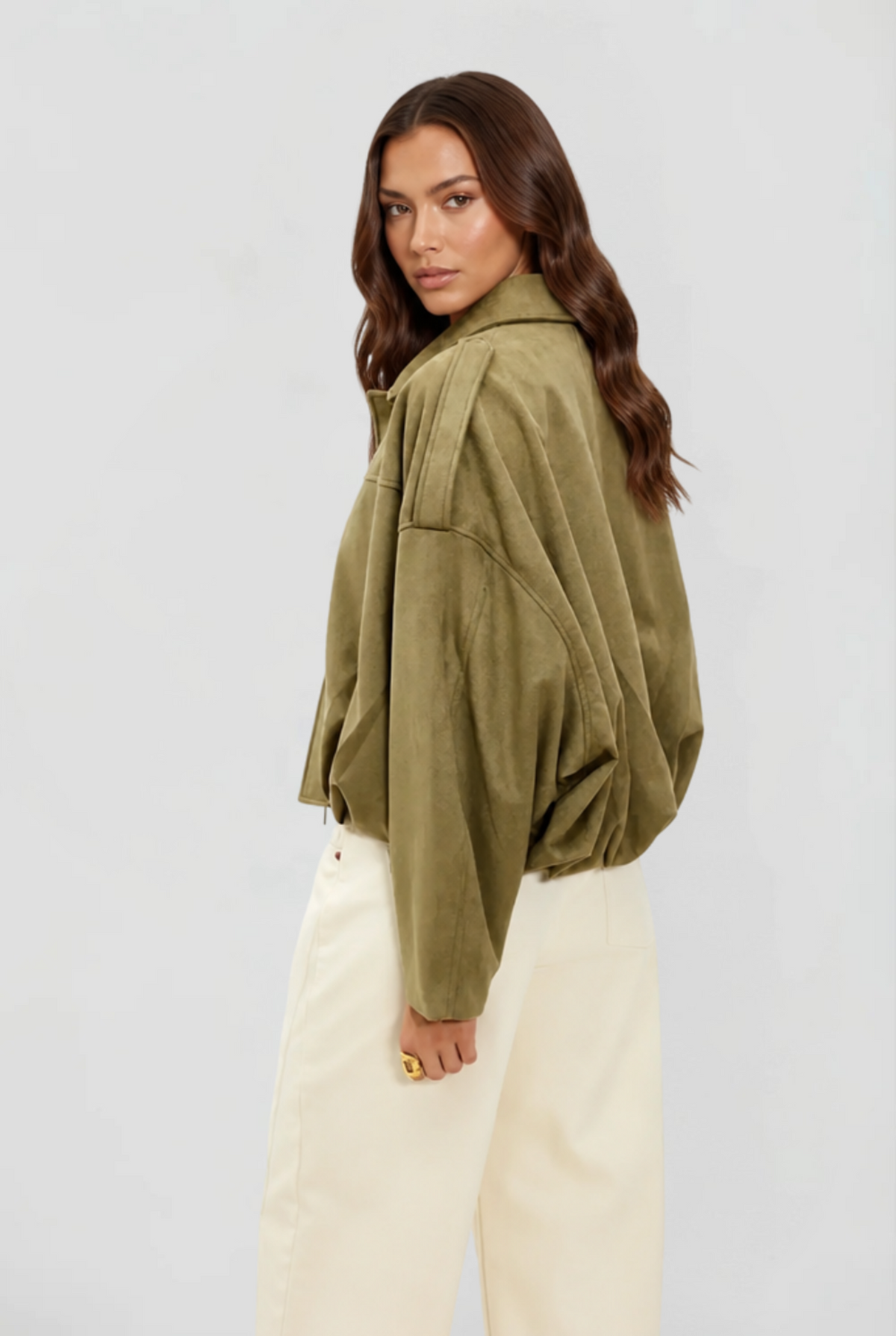 Ottilie | Oversized Suede Jacket