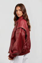 Marlowe | Oversized Leather Jacket