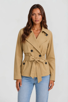 Isolde | Cropped Belted Short Jacket