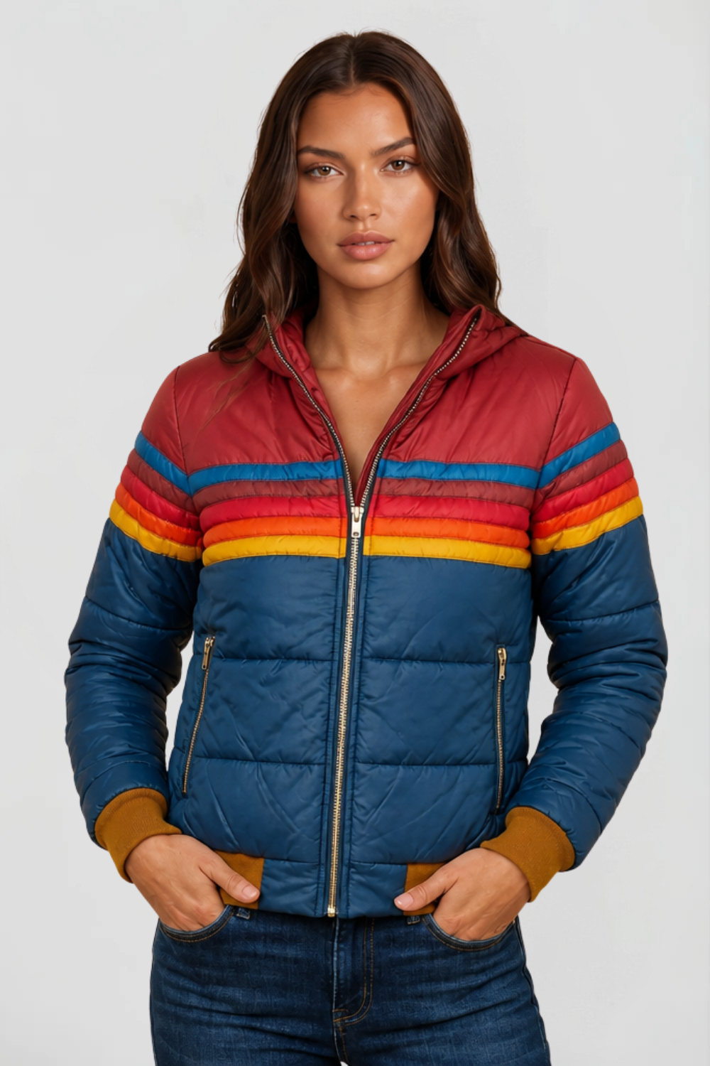 Dahlia | Hooded Retro Puffer Coat