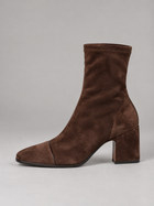 Noemi | Suede Ankle Boots with Block Heel and Side Zip