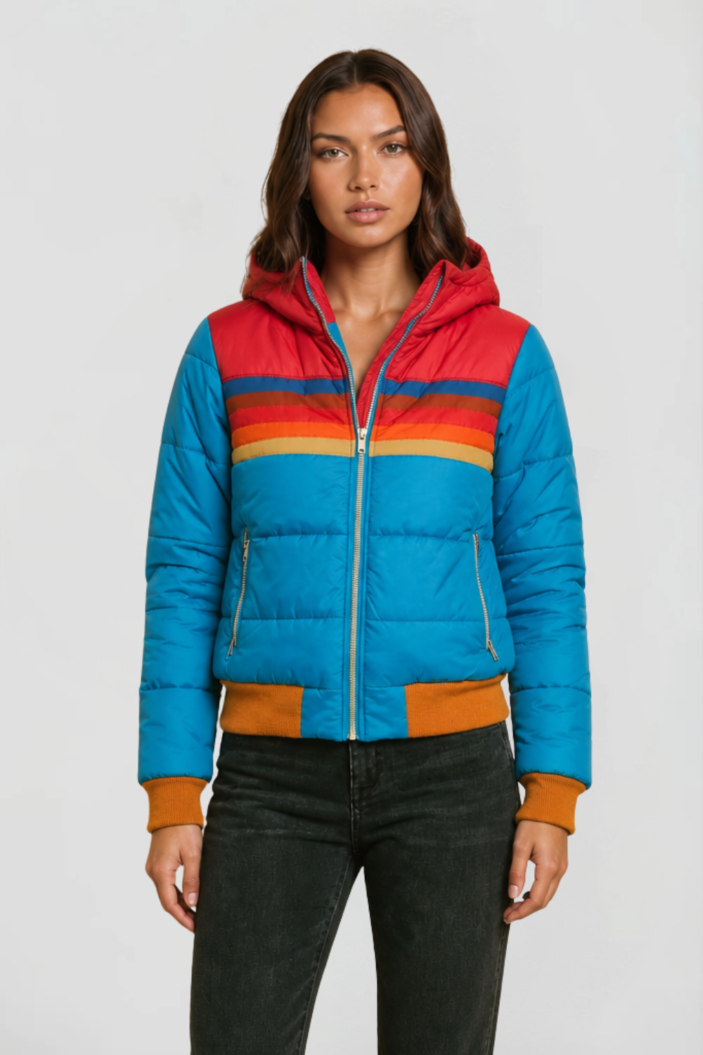 Dahlia | Hooded Retro Puffer Coat