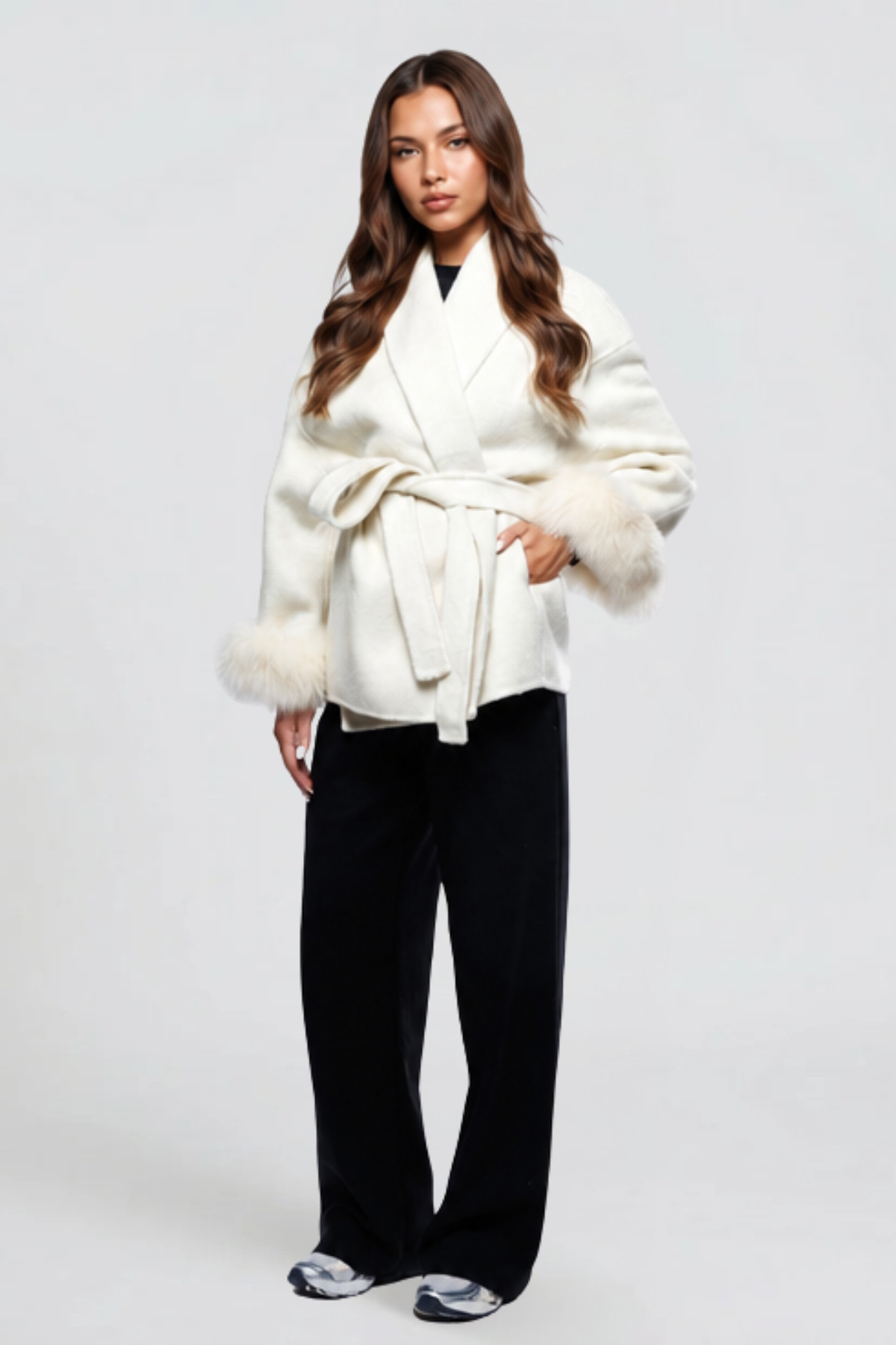 Lucille | Relaxed Belted Wool Coat