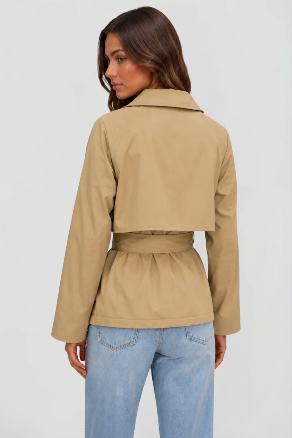Isolde | Cropped Belted Short Jacket