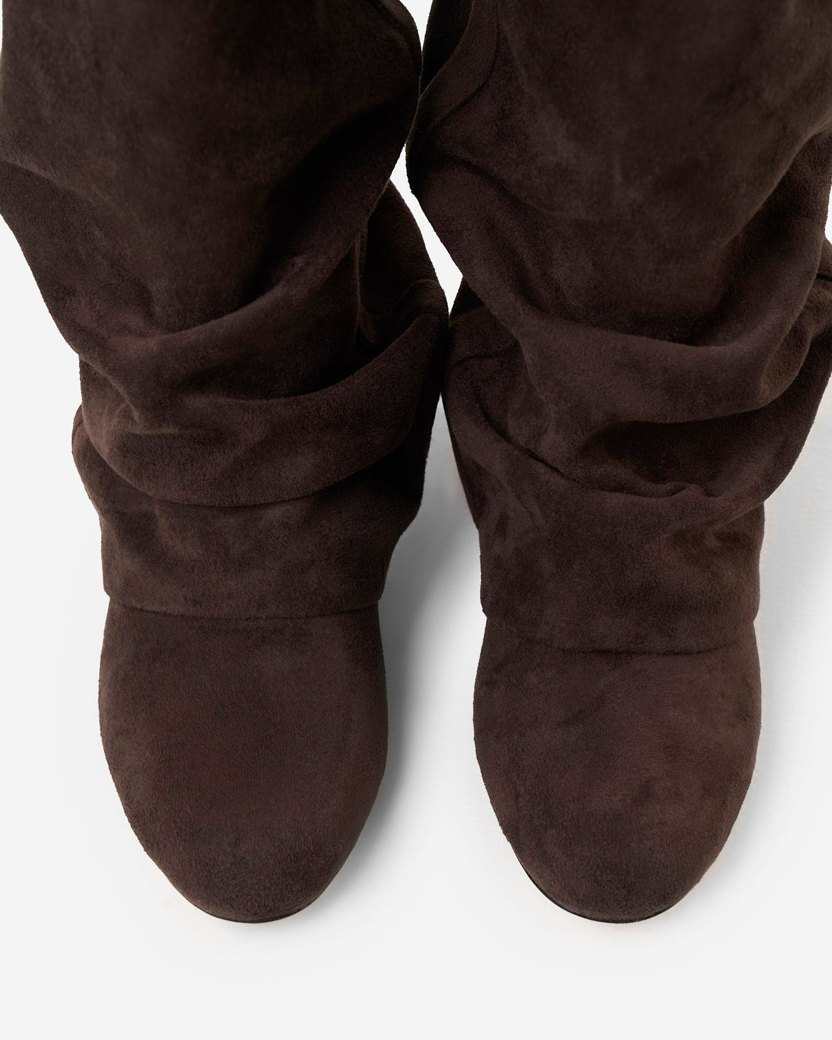 Sabine | Dark Chocolate Slouchy Suede Boots
