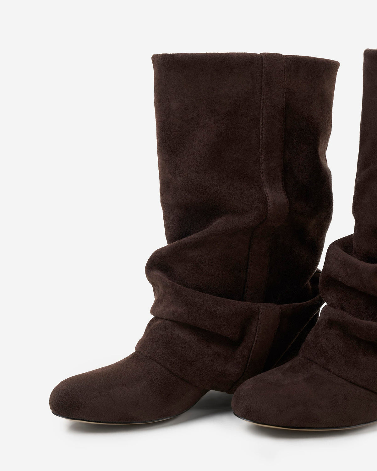 Sabine | Dark Chocolate Slouchy Suede Boots
