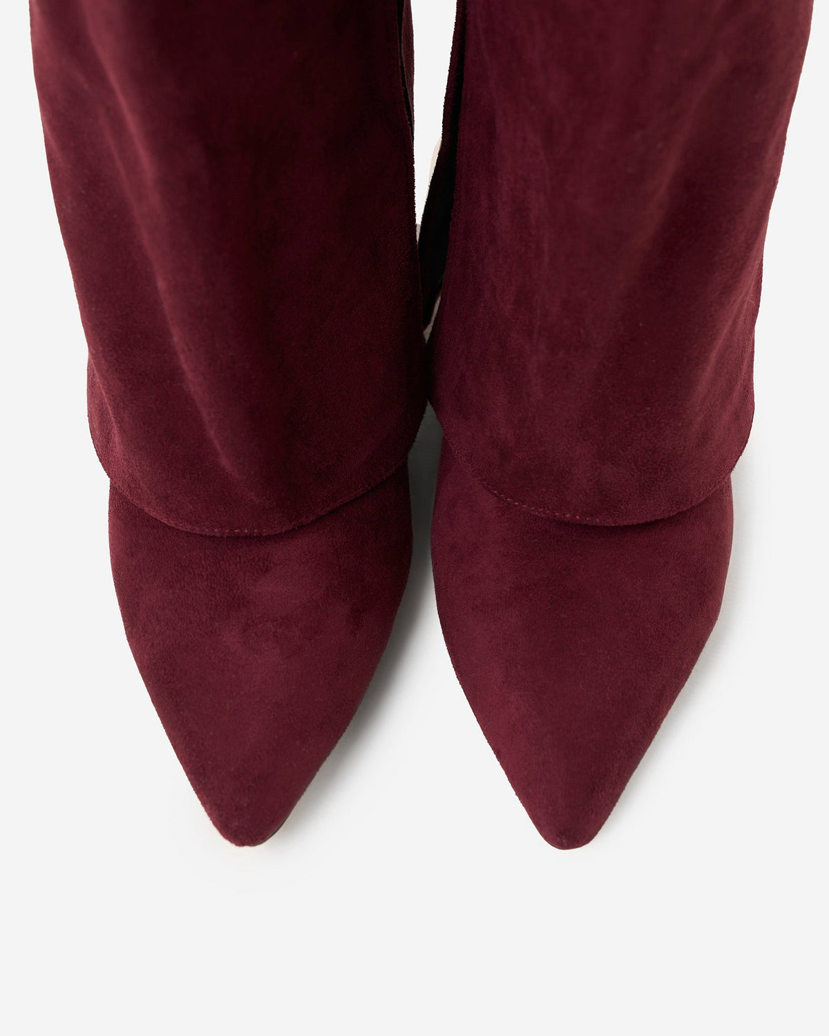 Florence | Burgundy Suede Knee High Boots
