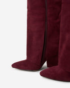 Florence | Burgundy Suede Knee High Boots