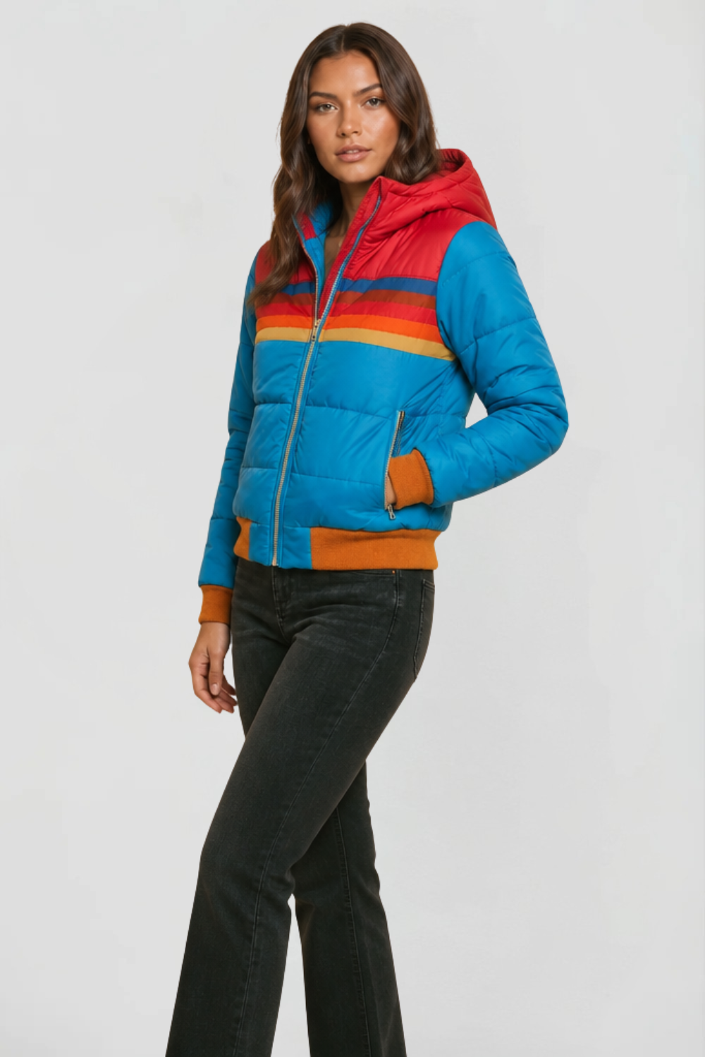 Dahlia | Hooded Retro Puffer Coat