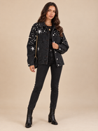 Lyra | Embellished Oversized Denim Jacket