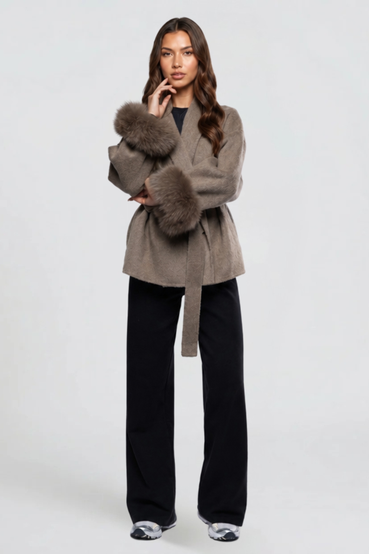 Lucille | Relaxed Belted Wool Coat