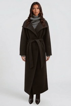 Cecily | Belted Longline Wool Coat