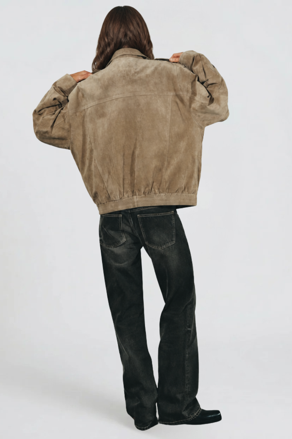 Ainsley | Oversized Suede Jacket