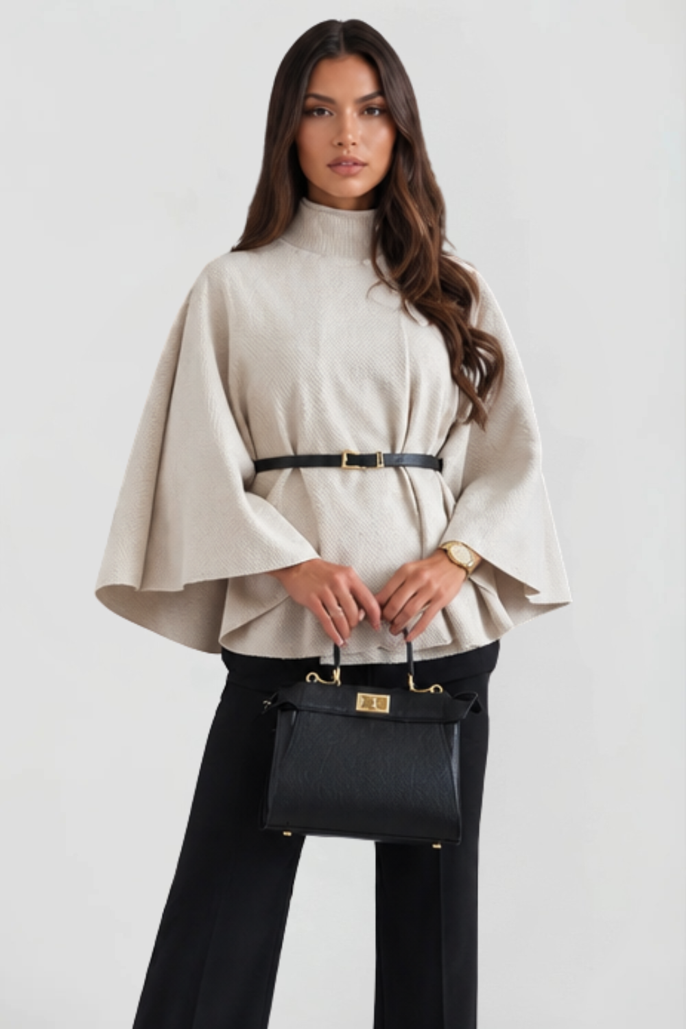Rosalie | Belted Oversized Wool Coat