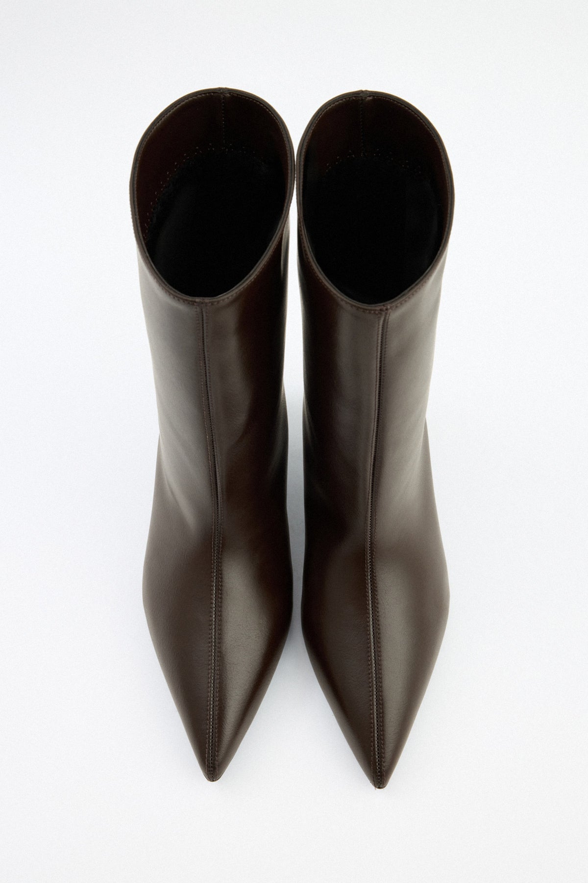 Maeve | Dark Brown Leather Ankle Boots