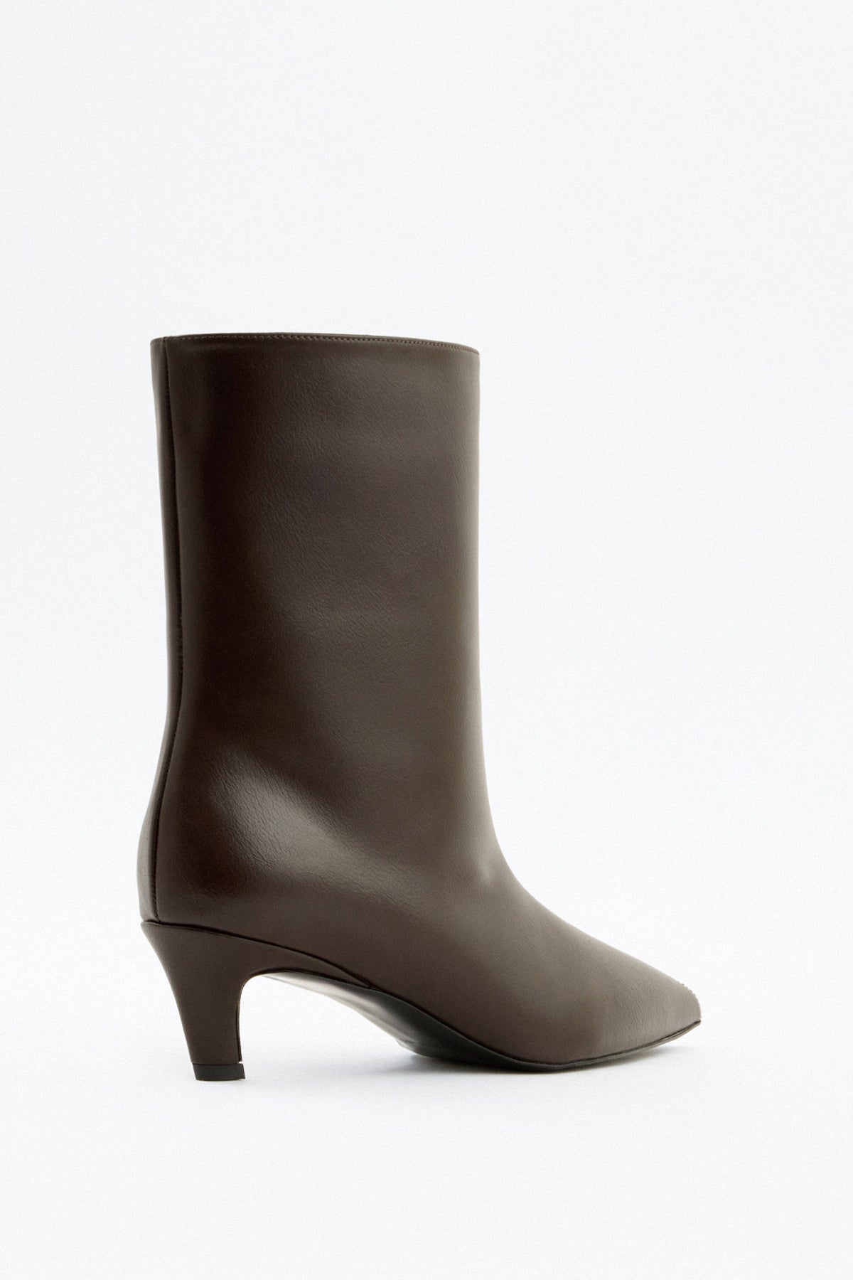 Maeve | Dark Brown Leather Ankle Boots