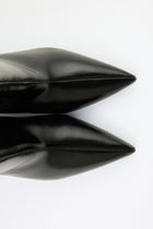 Nora | Black Leather Ankle Boots