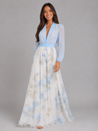 Floral Chiffon Maxi Dress Summer Women